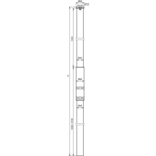 Dehn + Söhne SR D50 M10 3200 GFK AL
