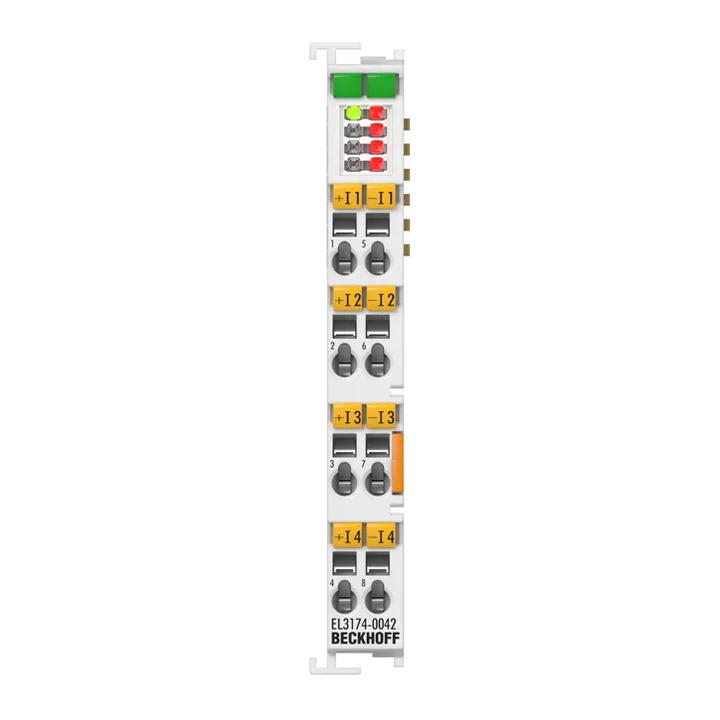 Beckhoff EL3174-0042 EtherCAT Terminal, 4-channel analog input, multi-function, ±60 V, ±30 V, 16 bit, differential
