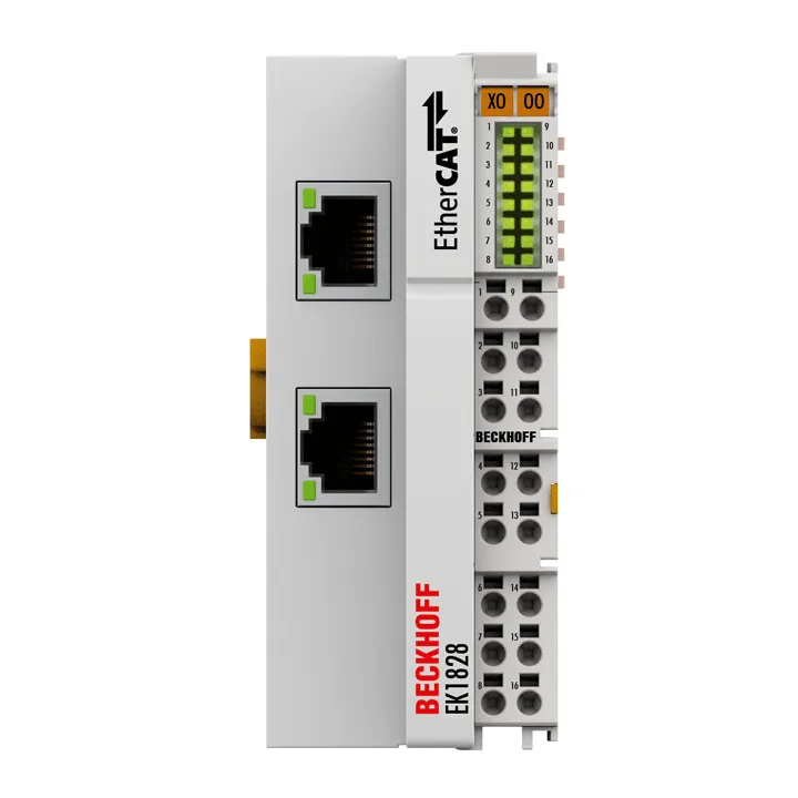 Beckhoff EK1828 EtherCAT Coupler with integrated digital inputs/outputs
