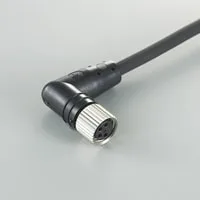 Keyence OP-85497 Connector Cable M8 L-shaped 2-m PVC