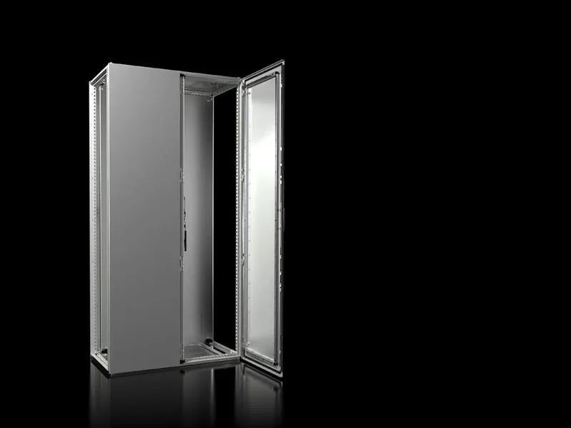 Rittal VX 8005.000 VX Modüler pano sistemi, GYD: 1000x2000x500 mm, çelik sac, montaj plakalı, ön tarafta çift kapılı