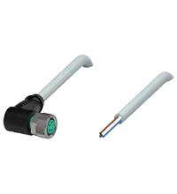 Pepperl+Fuchs V31-WM-2M-PVC Female cordset single-ended M8 angled A-coded, 4-pin, PVC cable grey
