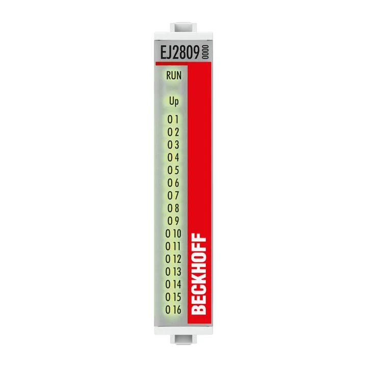 Beckhoff EJ2809 EtherCAT plug-in module, 16-channel digital output, 24 V DC, 05 A