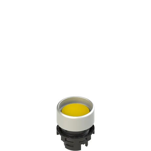 Pizzato E2 1PL2P5290 Illuminated yellow booted pushbutton