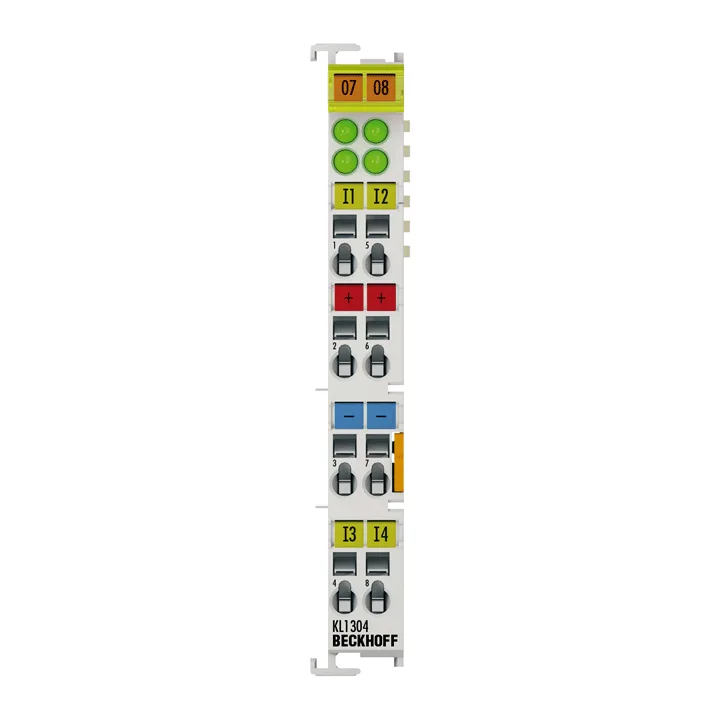 Beckhoff KL1304 Bus Terminal, 4-channel digital input, 24 V DC, 3 ms, type 2