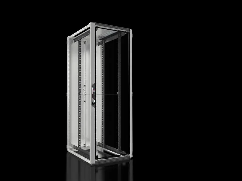 Rittal VX 5314.126 VX IT, 19" mounting angles, standard, front and rear, glazed door, WHD: 800 x 2200 x 1000 mm, 47 U