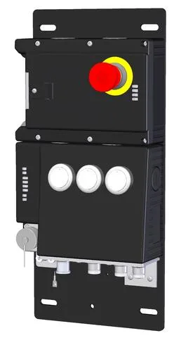 Euchner MGB-L2B-EIA-L-136522 Locking module MGB-L2-EI (guard locking by solenoid force) with 3 pushbuttons, emergency stop, RC12