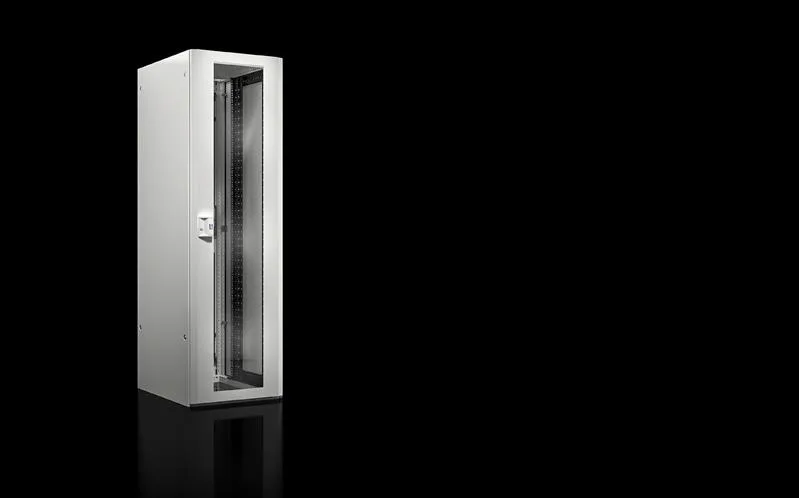 Rittal TX 7888.268 Network rack TX CableNet, glazed door, WHD: 600x2000x800 mm, 42 U, with side panels, RAL 7035