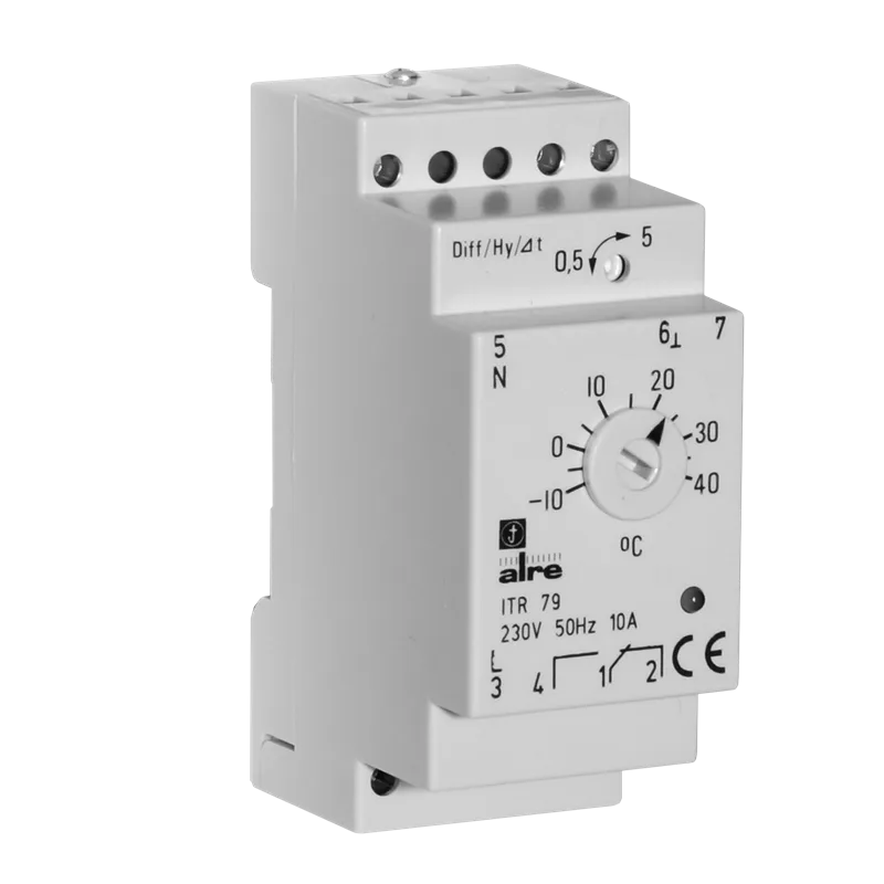 Alre ITR 79.508 Temperature controller for standard rail mounting, -10…+40…°C