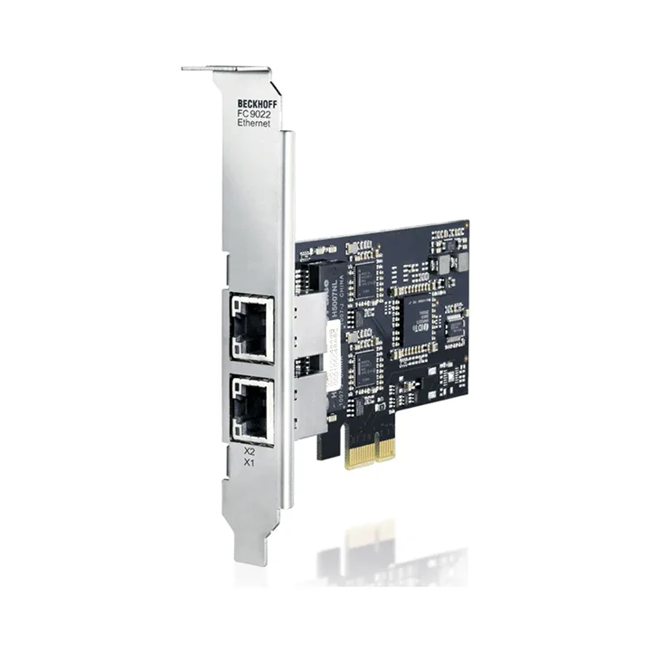 Beckhoff FC9022 Gigabit Ethernet card, 2 channels, PCIe x1