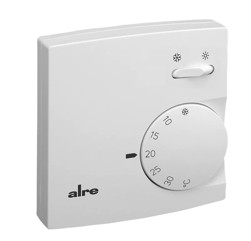 Alre RTBSB-001.065 Room thermostat, surface-mounted, 5…30…°C, 230V AC, two-way contact, heating/cooling switch