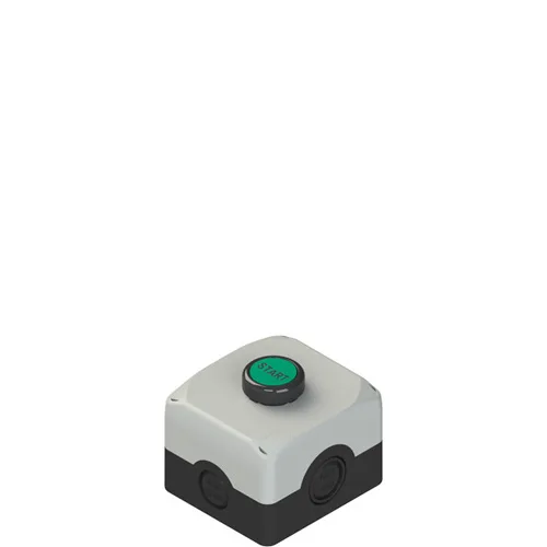 Pizzato ES AC31015 Complete unit with enclosure, flush pushbutton and contacts