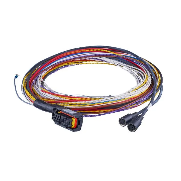 IFM ecomatDisplay/Cable/40p/O2M2/2X M16 2 analog kamera için AMP konektörlü bağlantı kablosu