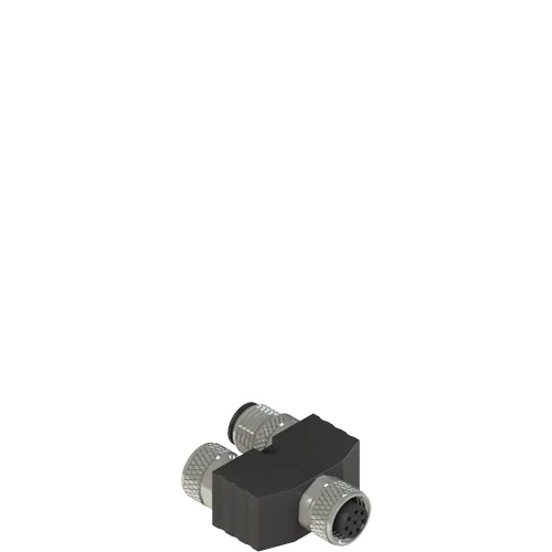 Pizzato VF CY203P0 M12 connector, Y-shaped, for series connections without cable