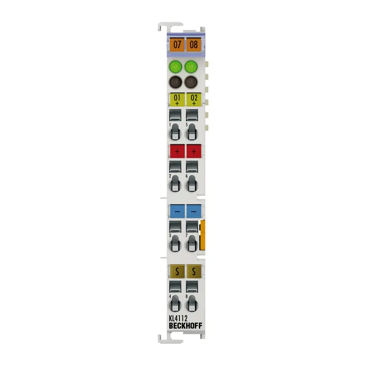 Beckhoff KL4112 Bus Terminal, 2-channel analog output, current, 0…20 mA, 16 bit, single-ended