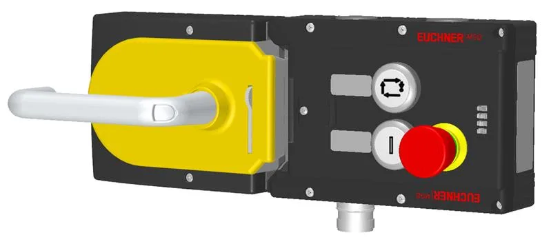 Euchner MGB-L0H-ARA-L-117086 Interlocking set MGB-L0H-ARA, with 2 pushbuttons, emergency stop, incl label carrier, RC18