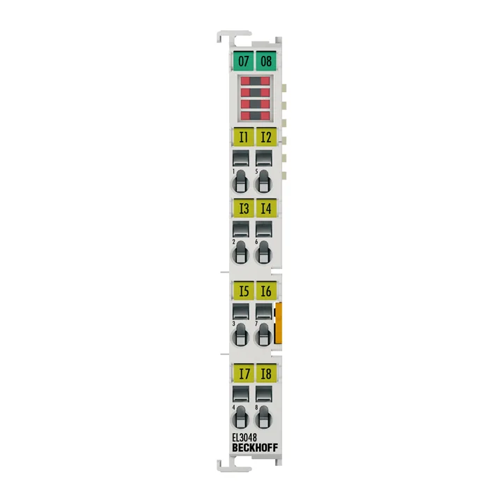Beckhoff EL3048 EtherCAT Terminal, 8-channel analog input, current, 0…20 mA, 12 bit, single-ended