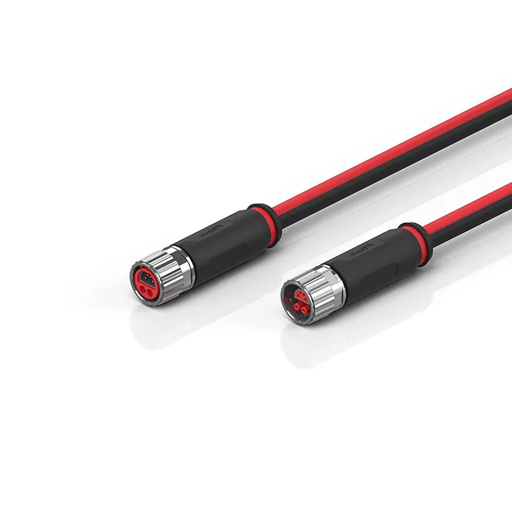 Beckhoff ZK7102-0607-0xxx B12, ECP cable, PUR, 2 x 075 mm² + (1 x 4 x AWG22), drag chain suitable, key 1 (24 V DC)