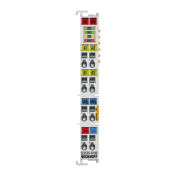Beckhoff EL2535-0103 EtherCAT Terminal, 2-channel PWM output, 24…48 V DC, 3 A, current-controlled