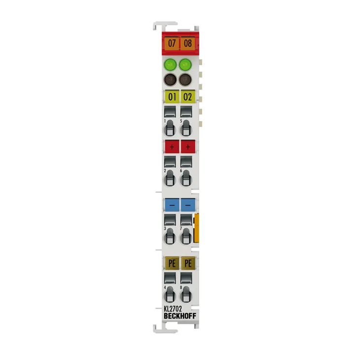Beckhoff KL2702 Bus Terminal, 2-channel solid-state relay output, 0…230 V AC/DC, 03 A