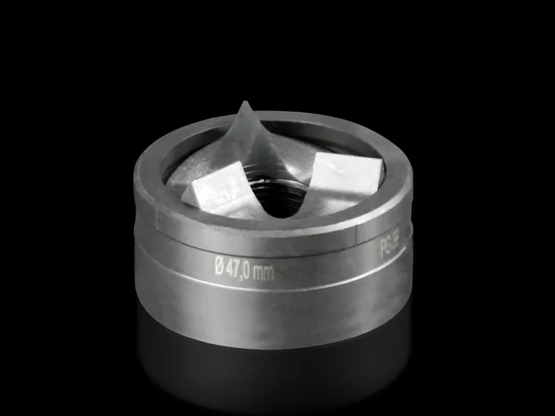 Rittal AS 4055.547 Splitter hole punch, round for sheet steel, with triple splitting