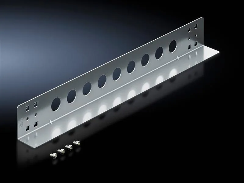 Rittal VX 5302.034 Slide rail, 2 U, permanent installation, heavy duty, for VX IT, for mounting at the front mounting level, to support heavy installed equipment, effective contact surface each side 35 mm