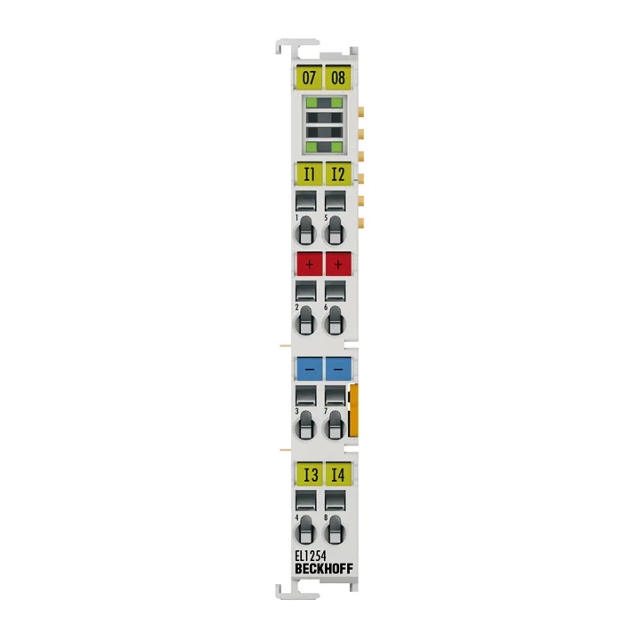 Beckhoff EL1254 EtherCAT Terminal, 4-channel digital input, 24 V DC, 1 µs, timestamp