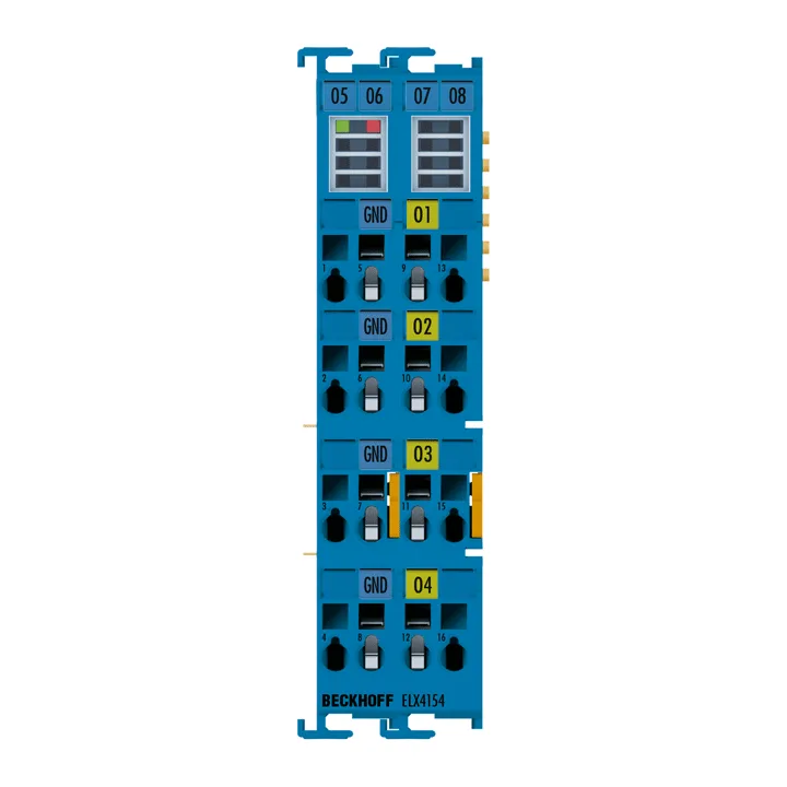 Beckhoff ELX4154 EtherCAT Terminal, 4-channel analog output, current, 0/4…20 mA, 16 bit, single-ended, Ex i