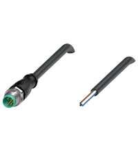Pepperl+Fuchs V31S-GM-BK2M-PVC-U Male cordset single-ended M8 straight A-coded, 4-pin, PVC cable black, UL approved