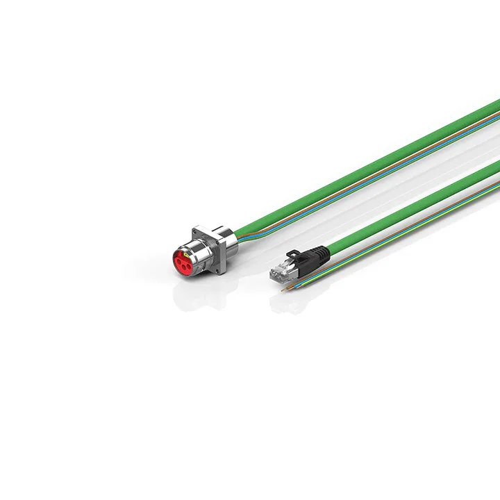 Beckhoff ZK7906-AH00-Axxx ENP cable, PUR, 3 G 15 mm² + (1 x 4 x AWG22), drag chain suitable, key 3 (user-defined voltage)