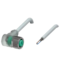 Pepperl+Fuchs V1-W-A2-22M-PUR-ABG0 Female cordset single-ended M12 straight A-coded, LED 4-pin, PUR cable grey, shielded