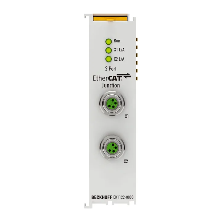 Beckhoff EK1122-0008 2-port EtherCAT junction with M8 connection