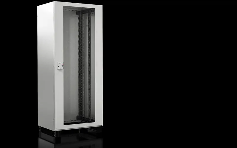 Rittal TX 7888.898 TX CableNet, cam kapılı, tavan plakalı, yan paneller, 19" profil rayları, ön montajlı, GYD: 800x2000x800 mm, RAL 7035