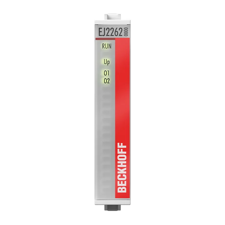 Beckhoff EJ2262 EtherCAT plug-in module, 2-channel digital output, 24 V DC, 05 A, oversampling