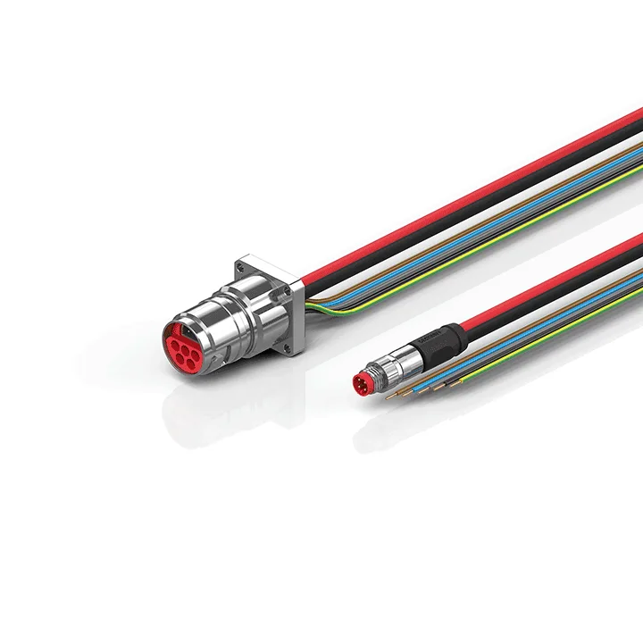 Beckhoff ZK7908-BX00-0xxx B17, ECP cable, PUR, 5 G 15 mm² + (1 x 4 x AWG22), drag chain suitable, key 3 (user-defined voltage)