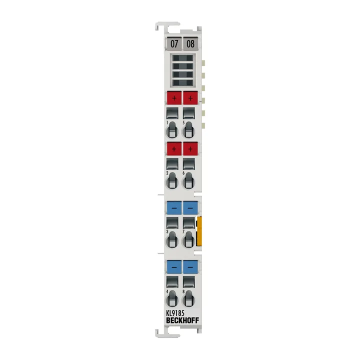 Beckhoff KL9185 potential distribution terminal, 4 x 24 V DC, 4 x 0 V DC