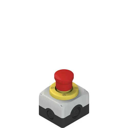 Pizzato ES AC31431 Complete unit with enclosure, emergency pushbutton, luminous disc and contacts