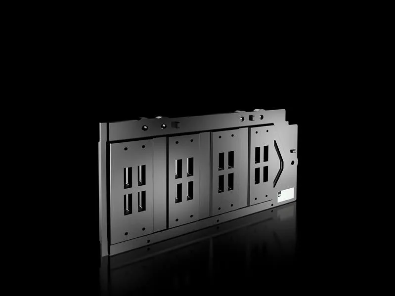 Rittal SV 9686.010 SV busbar holder, 4-pole, 80 mm, for E-Cu 30 x 10 mm, duroplastic, fire protection in accordance with UL 94-V0