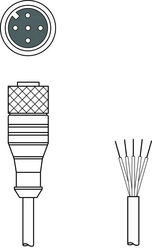 Leuze KB 008-3000 A Bağlantı kablosu