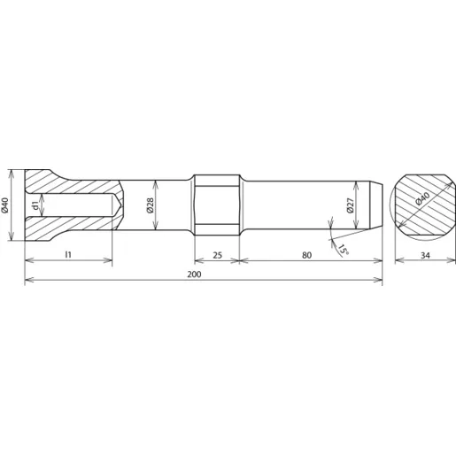 Dehn + Söhne HE TE 25 R27 VH WN STBLANK