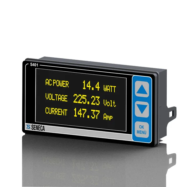 Seneca S401-L ModBUS RTU indicator with OLED 2,7" display