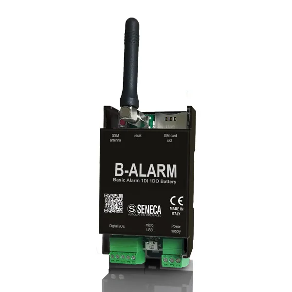 Seneca B-ALARM Basic Alarm Unit with 1DI, 1DO and SMS commands support