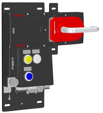 Euchner MGB-L1HB-PNC-R-115418 Locking set MGB-L1-PN (guard locking by spring force) with 3 control elements, push-pull plug, RC12