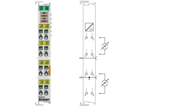 BECKHOFF EL3114 4-Channel Analog Input Terminal