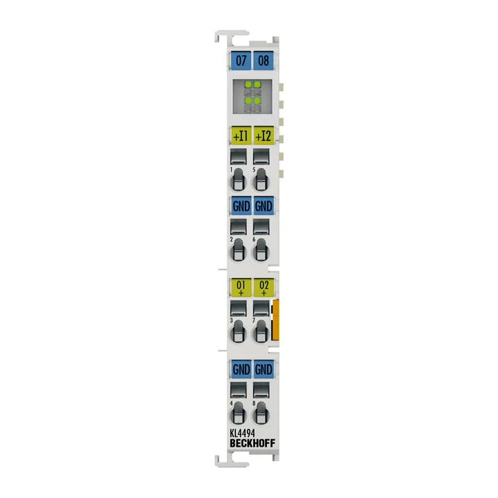 Beckhoff KL4494 Bus Terminal, 2-channel analog input + 2-channel analog output, voltage, ±10 V, 12 bit, single-ended