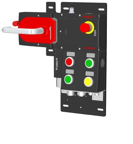 Euchner MGB-L2HEB-EIA-L-161480 Locking set MGB-L2-EI (guard locking by solenoid force) with 5 control elements, 7/8" and M12 plugs