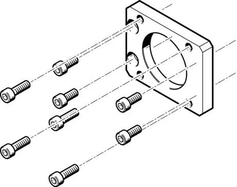 Festo EAMF-A-48B-55A Motor flanşı