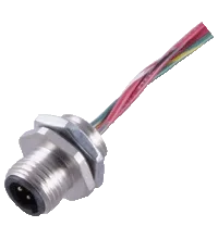 Pepperl+Fuchs 1/4" NPT-V124-G-S-.076M Male receptacle, 1/2" UNF / 1/4" NPT, 4-pin