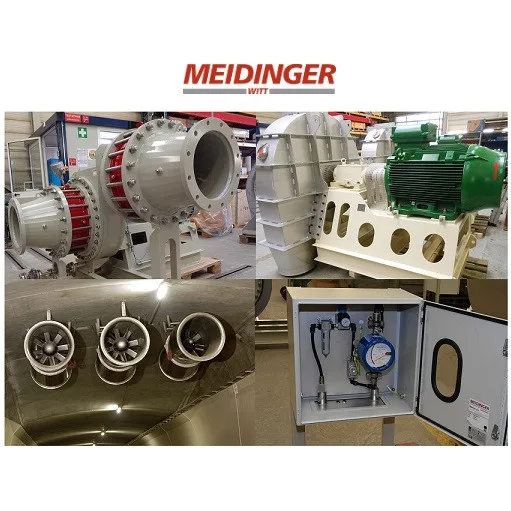 Meidinger Meidinger P-GRN48/120/500/1G Centrifugal Fan (Biogas Blower)