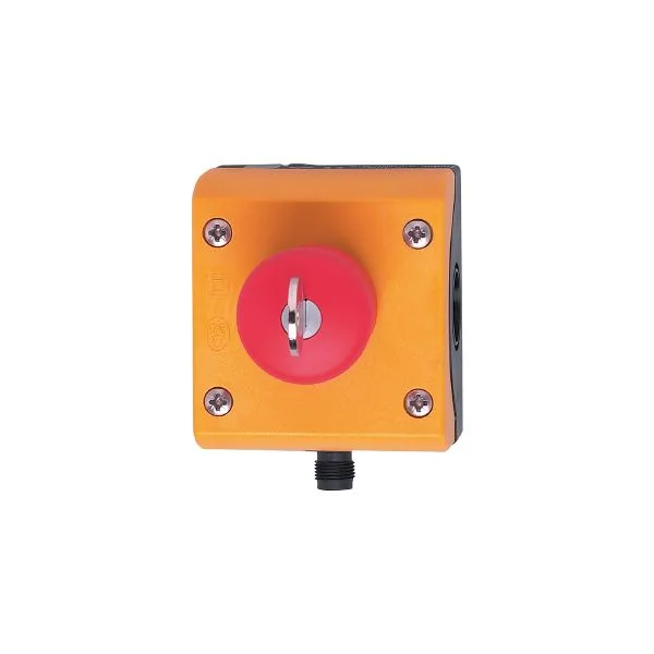 IFM E-stop key switch IP67 AS-i bağlantısı ile birleştirilmiş anahtarla bırakmalı acil durudurma butonu